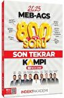 2025 MEB - AGS Tüm Dersler Son Tekrar Kampı 800 Soru Bankası Youtube Video Çözümlü