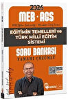 2026 MEB AGS Eğitimin Temelleri ve Türk Milli Eğitim Sistemi Soru Bankası Hoca Kafası