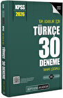 2026 KPSS Tüm Adaylar İçin Türkçe 30 Deneme Tamamı Çözümlü