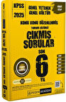 2025 KPSS Genel Yetenek Genel Kültür Konu Konu Düzenlenmiş Tamamı Çözümlü Çıkmış Sorular Son 6 Sınav