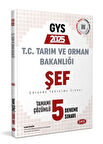 Tarım ve Orman Bakanlığı Şef GYS Tamamı Çözümlü 5 Deneme Sınavı
