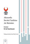 Altınordu Devleti Tarihine Ait Metinler / W. Tiesenhausen