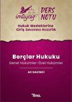 İmtiyaz HMGS Ders Notları Borçlar Hukuku (Genel Hükümler-Özel Hükümler) / Ali Sakinci