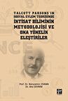Talcott Parsons'ın Sosyal Eylem Teorisinde İktisat Biliminin Metodolojisi ve Ona Yönelik Eleştiriler