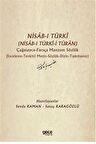 Nisab-ı Türki (Nisab-ı Türki-i Turan) Çağatayca Farsça Manzum Sözlük