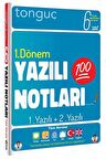 Tonguç 6.Sınıf Yazılı Notları 1.Dönem 1 ve 2.Yazılı