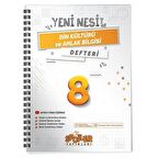 8. Sınıf Yeni Nesil Din Kültürü ve Ahlak Bilgisi Defteri
