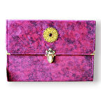 Rahle Boy 30 Cüz Hatim Seti Bordo Renk Nubuk Çantalı 