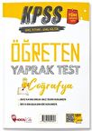 Hoca Kafası KPSS Coğrafya Öğreten Yaprak Test