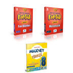 Paraf Yayınları 8.sınıf Kontak Matematik Fen Bil. Deneme &  8.sınıf Türkçe Soru Kitabı