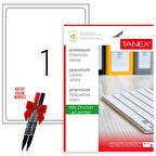 Tanex Tw-2001 199x289 mm Laser Etiket 100 Tabaka 2'li Asetat Kalem Hediyeli