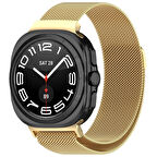 Galaxy Watch 8 / Watch 8 Classic (40 mm / 44 mm / 46 mm) Uyumlu Manyetik Milanese Mesh Hasır Paslanmaz Çelik Kordon – Unisex