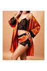 Kadın Amber Bralet Şortlu Amber Kimono  Takım N.UR.3.5.R.O.0.9.Z.E.L.T.