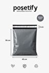 Gri Cepsiz Kargo Poşeti 45x55+5 cm | Yapışkan Bantlı Kargo Zarfı | 5000’li E-Ticaret Poşeti