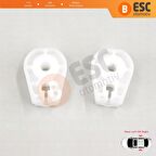 Renault Megane 2 Cabriolet İçin 2 Adet Arka Kapılar Cam Klipsi