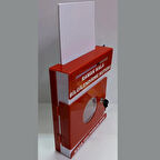 kırmızı pleksi A-4 ramak kala kutusu