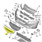 PEUGEOT 208 ÖN TAMPON ORTA KAPAĞI ORİJİNAL 9803259380