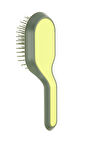  Janeke Curvy Bag Brush Green Lime Color Saç Fırçası