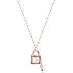 Anahtarlı Ş harfi gümüş kolye