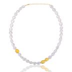 İncili Altın Kaplama Gümüş Fantazi Gümüş Kolye