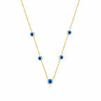 EMILIANO JEWELLERY 925 AYAR CAM TAŞ GÖZ KOLYE