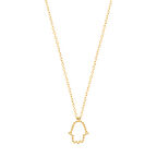 EMILIANO JEWELLERY 925 AYAR GÜMÜŞ TAŞLISİZ HAMSA KOLYE