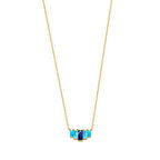 EMILIANO JEWELLERY 925 AYAR GÜMÜŞ TAŞLI KOLYE