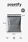 Gri Cepli Kargo Poşeti 40x50+5 cm | Yapışkan Bantlı Gönderi Zarfı | 5000’lü E-Ticaret Poşeti