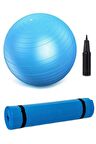 65 Cm Pilates Topu Ve 7mm Pilates Minderi Egzersiz Seti