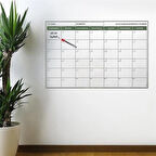 Manyetik Aylık Program Planlayıcı, Mıknatıslı Duvar Takvimi Yazı Tahtası 85x56 cm