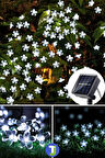 Technojet Solar 50 Led Çiçekli Bahçe Dekorasyon Güneş Enerjili Aydınlatma Modlu