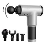 CT-STONES®  6 Farklı Seviyeli Titreşimli 4 Farklı Başlıklı Büyük Boy Masaj Tabancası