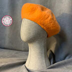 Uretti - Tülin 3528 - El Yapımı Turuncu Keçe Bere