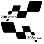 208 sport Etiket Yapıştırma 30cmx11cm MMD129