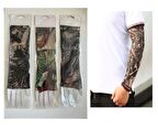 6 Adet Giyilebilir Dövme 3 ÇİFT Sleeves Tattoo Çorabı SLEEVES