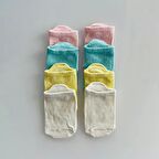 Kukita 4'lü Bebek Çocuk Candy Kaydırmaz Tabanlı Çorap