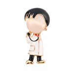 Doktor Şeklinde Medikal Broş P0599