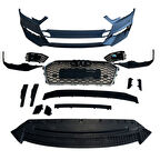 AUTOGP  A4 ÖN TAMPON SETİ RS 2016-2019 MAT GRİ/SİYAH PANJUR