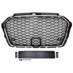 Audi a3 rs3 ön panjur ızgara krom siyah .2016+