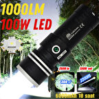 Gold Kama ultra güçlü 100 watt full metal tasarım el feneri