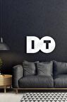 Beyaz DO IT Dekoratif Ahşap Duvar Yazısı Dekoratif Duvar Süsü