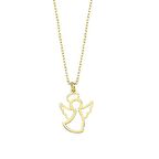 14 Ayar Altın Taşsız Melek Kolye