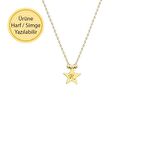 14 Ayar Sade Altın Yıldız Kolye