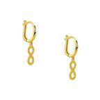 14 Ayar Altın Sonsuzluk Küpe