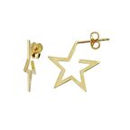 14 Ayar Altın Yıldız Küpe