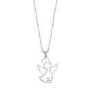 0.01ct Pırlanta Melek Kolye