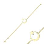 14 Ayar Altın Ay Yıldız Bileklik
