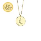 14k Altın Atatürk Plaka Kolye