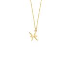 14 Ayar Altın Balık Burç Kolye