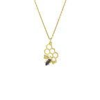 14 Ayar Altın Petekte Arı Kolye